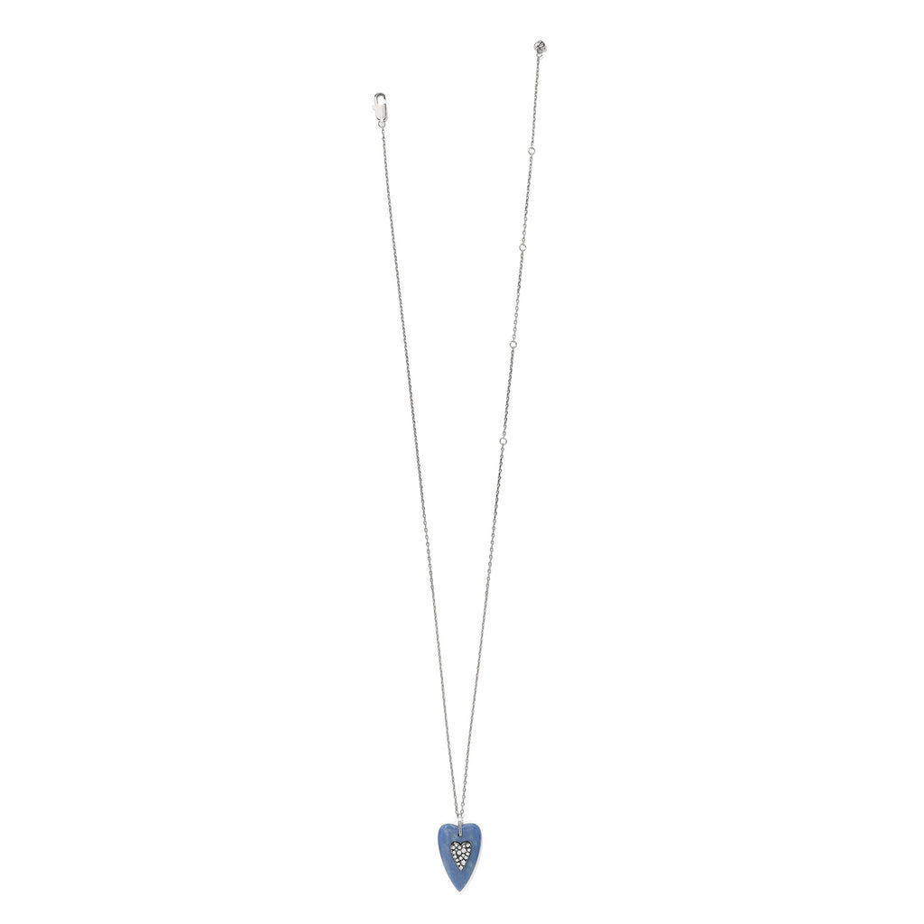 Love Messages B You Blue Quartz Necklace