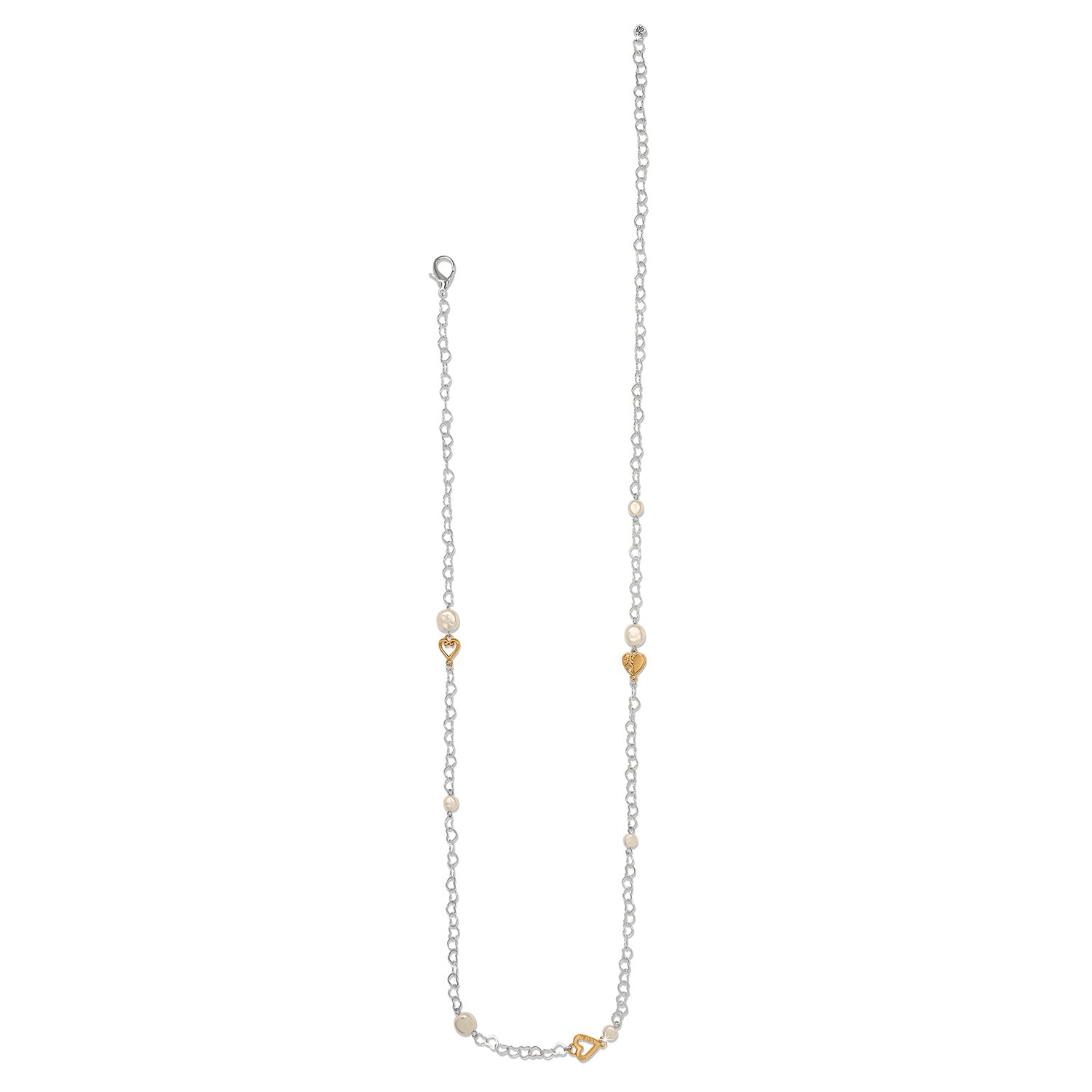 One Heart Pearl Long Necklace