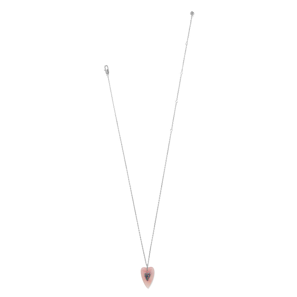 Love Messages B You Pink Quartz Necklace