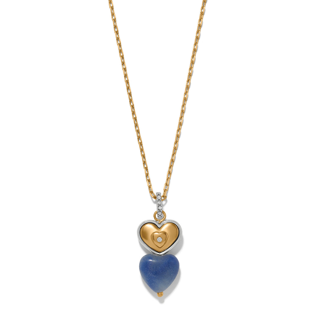 One Heart Duo Heart Petite Necklace
