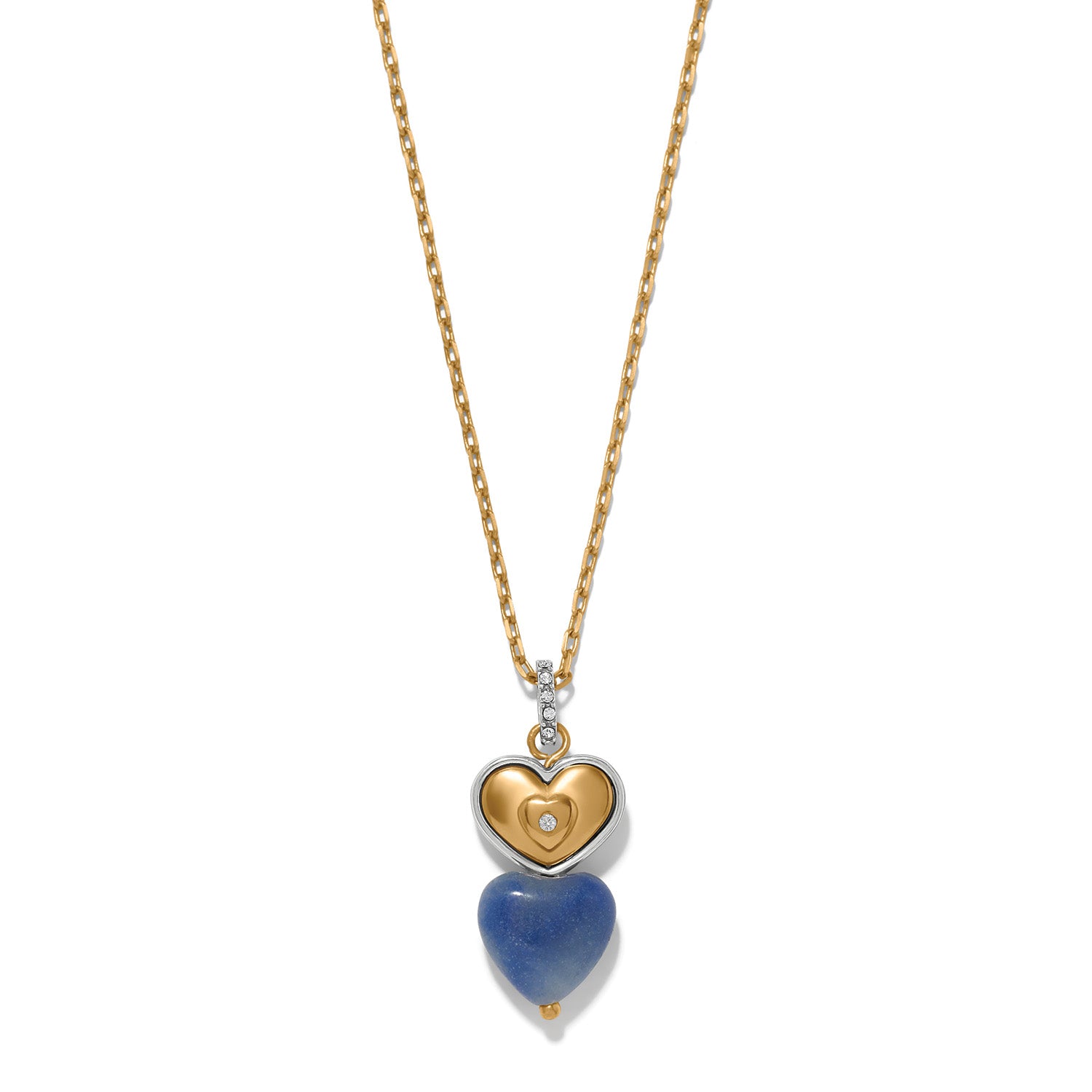 One Heart Duo Heart Petite Necklace