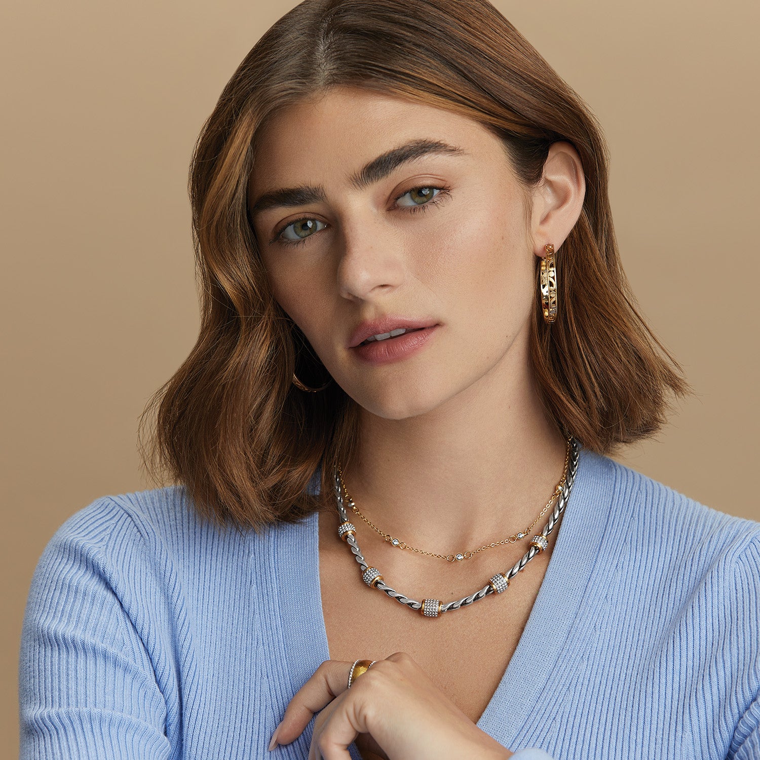 Meridian 2 Tone Necklace
