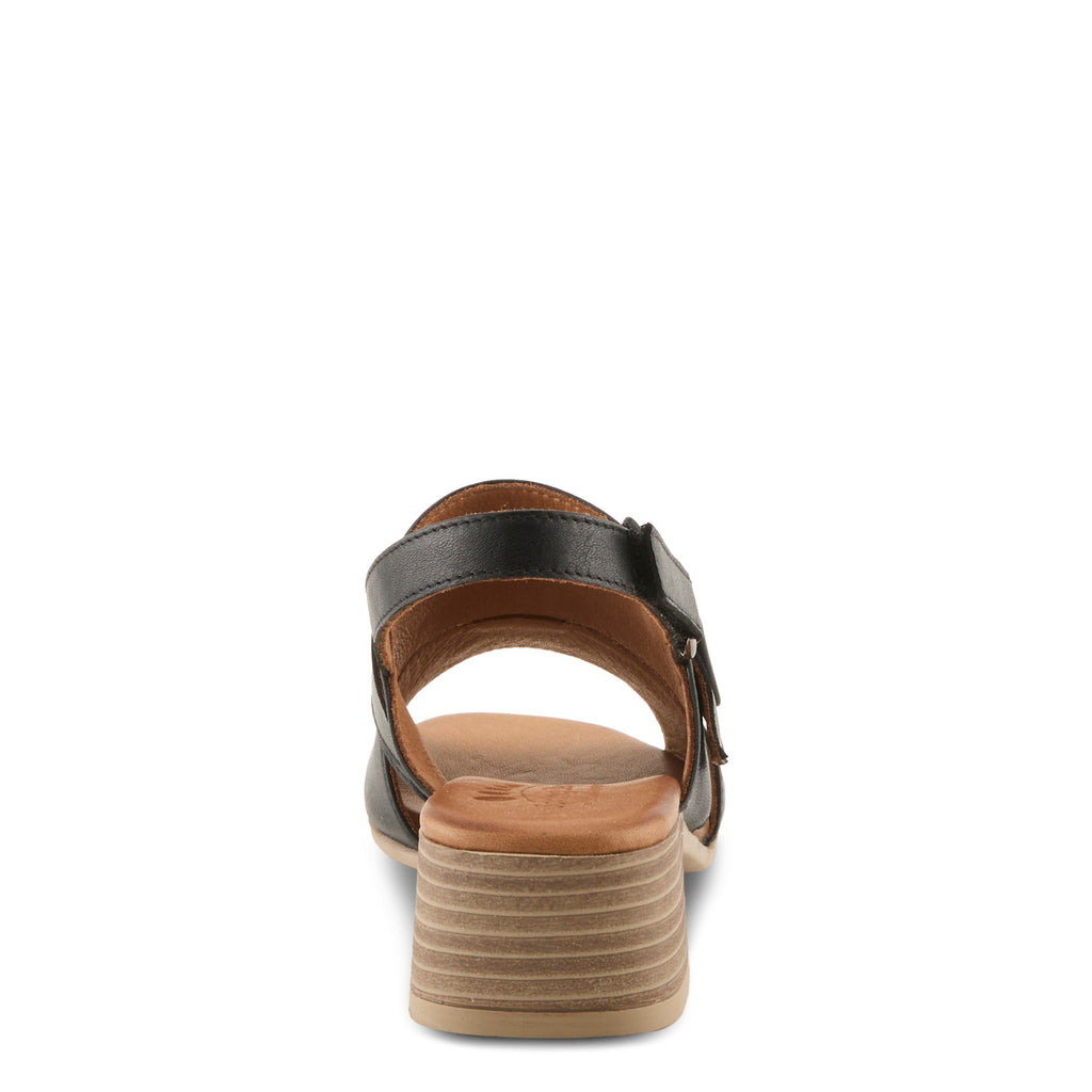 Acoliana Leather Sandal with Oversized Buckle