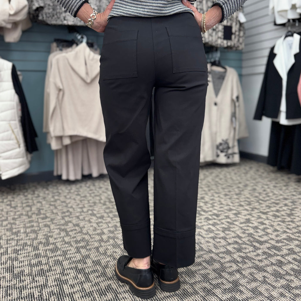 Cropped Straight Leg Stretch Pants
