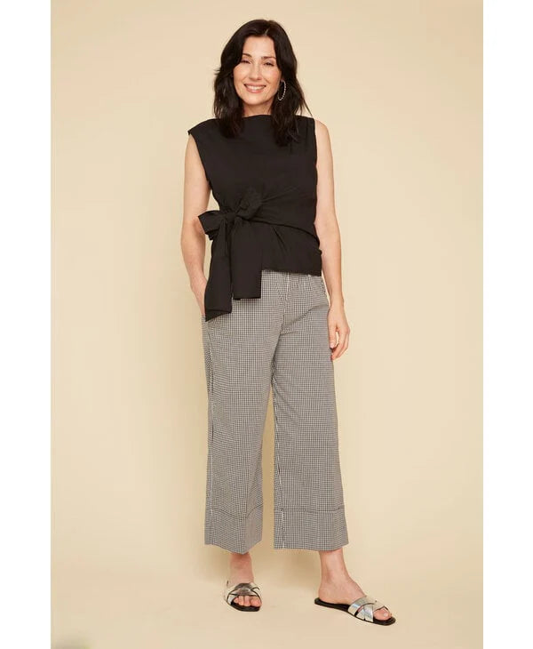 R11015 Wide Leg Cropped Pant