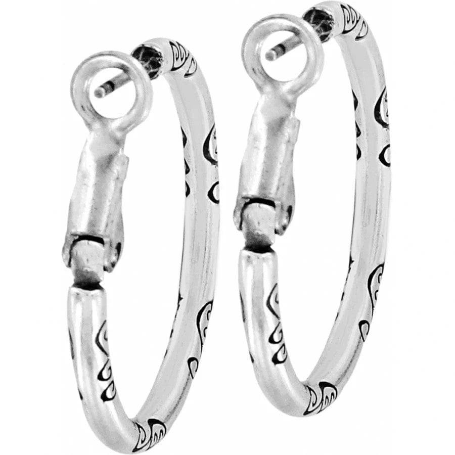 Small Hoop Charm Earrings