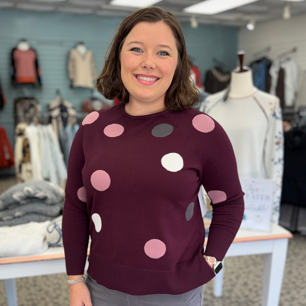 Polka Dot Lightweight Sweater