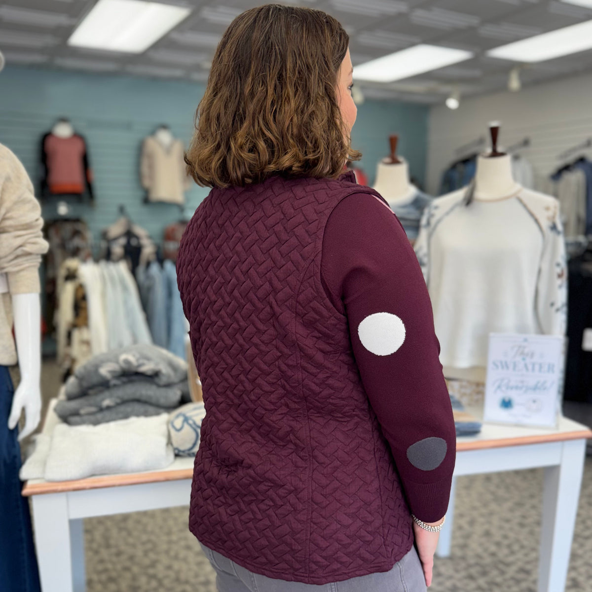 Quilted Jacquard Vest