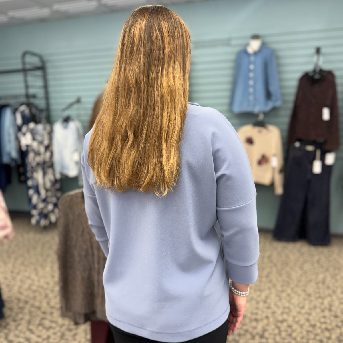 Soffio Crepe Slouch Sweatshirt