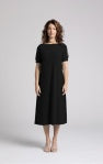 28172-1 Boat Neck T Shirt Dress