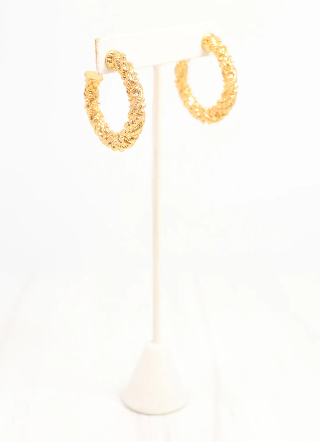 Allman Twisted Hoop Earring Gold