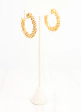 Load image into Gallery viewer, Allman Twisted Hoop Earring Gold
