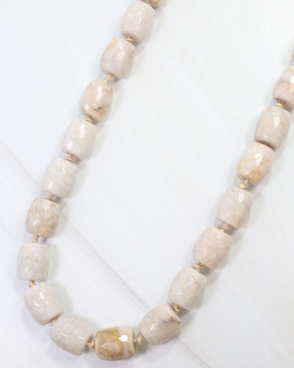 Charlestown Textured Beaded Necklace