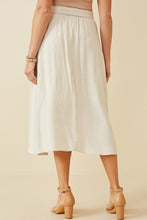 Load image into Gallery viewer, Side Tie Linen Midi Skirt
