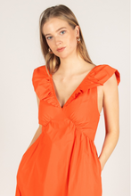 Load image into Gallery viewer, Poplin Ruffled Tiered Maxi Dress
