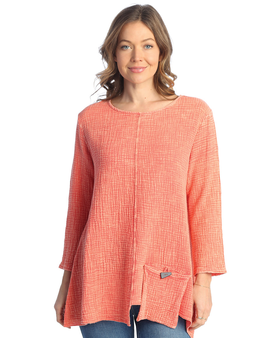 M108 Double Gauze Tunic With Pockets