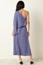 Load image into Gallery viewer, 517-2 Satin One Shoulder Maxi Dress
