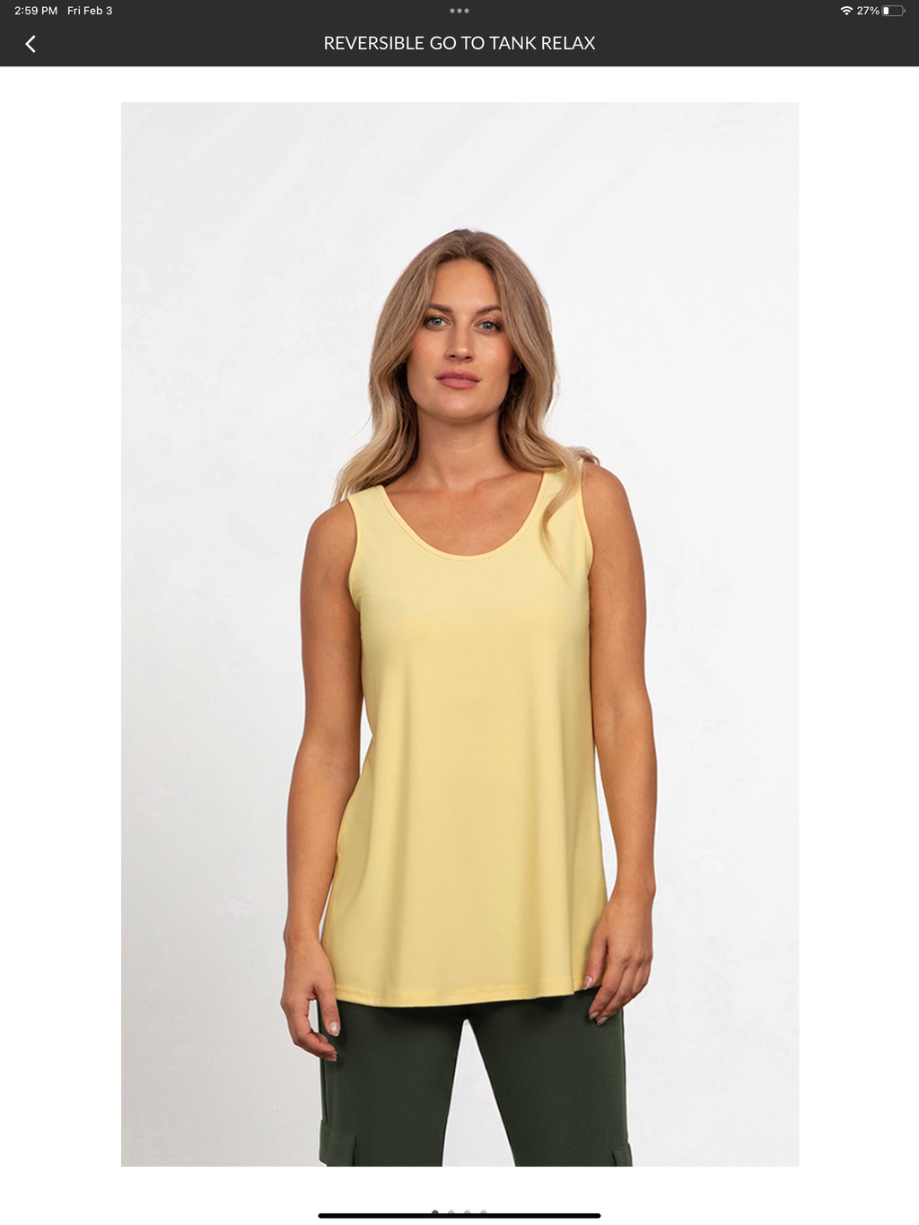 21198 Reversible Go To Tank Relax