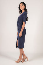 Load image into Gallery viewer, V-Neck Fitted Midi Dress
