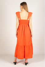 Load image into Gallery viewer, Poplin Ruffled Tiered Maxi Dress
