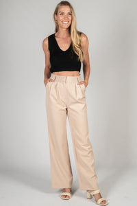 High Waisted Slouchy Trousers