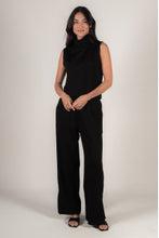 Load image into Gallery viewer, Scuba Modal Wide Leg Pants with Bottom Slit
