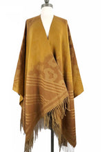 Load image into Gallery viewer, Cashmere feel Ruana wrap shawl
