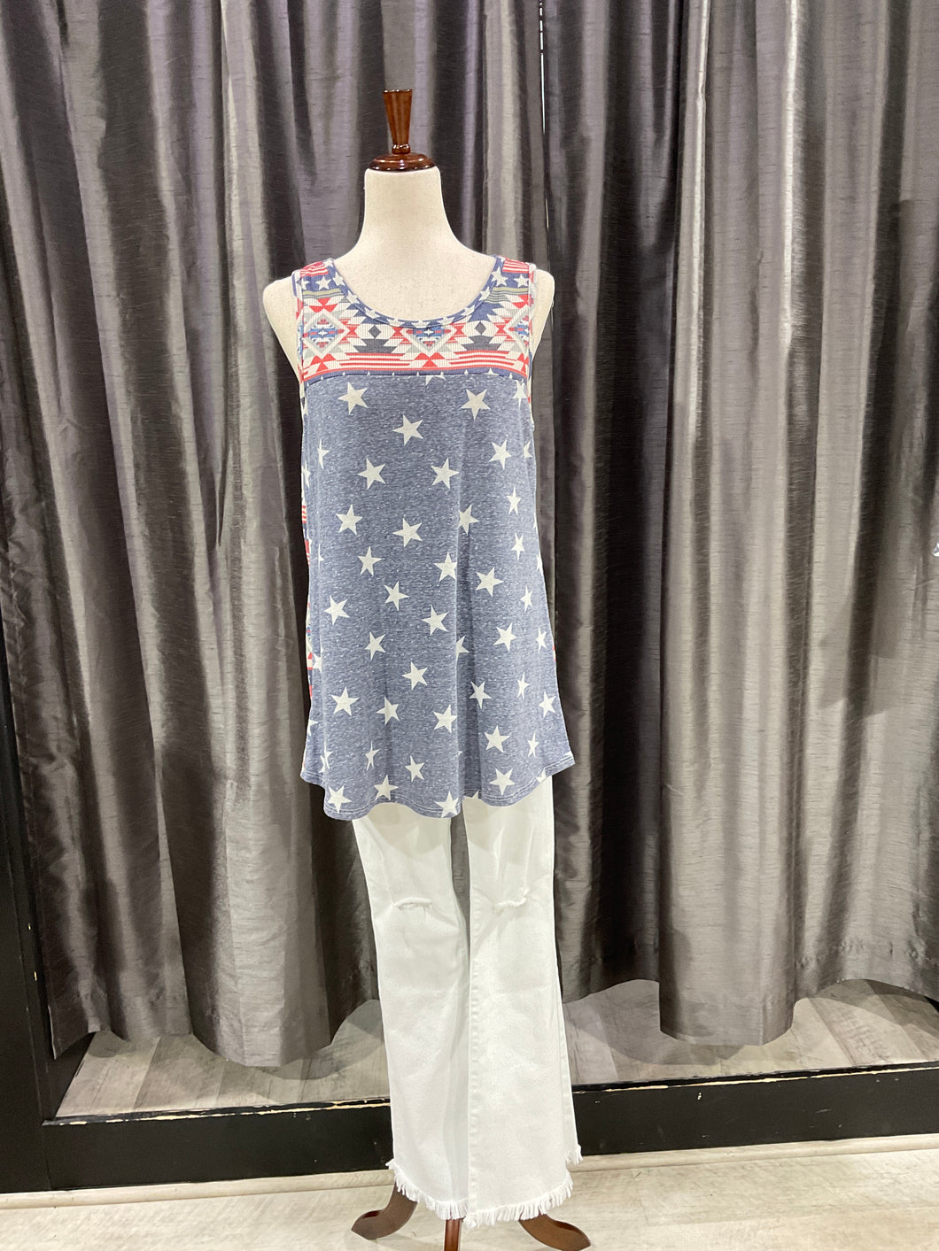 416-6 Aztec Fourth of July Top